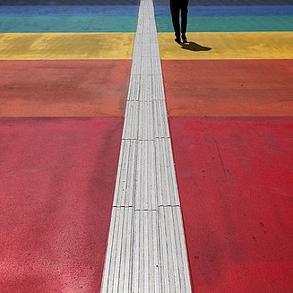 colorful sidewalk