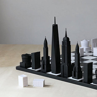 Chess pieces as architecture