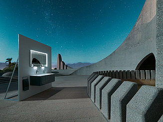 KEUCO bathroom design in futuristic atmosphere