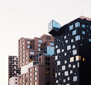 Moderne Gebäude in Oslo