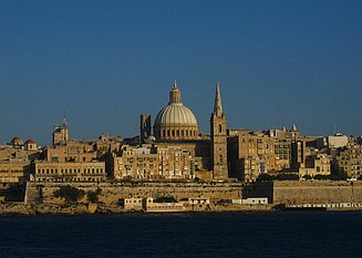 View over the capital Valletta