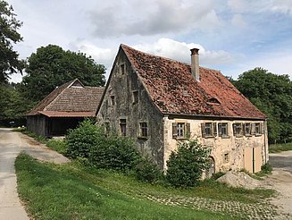 Old house in a rural landscape