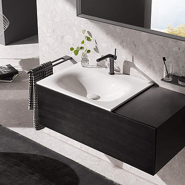 KEUCO Black Concept Waschtisch im modernen Badezimmer