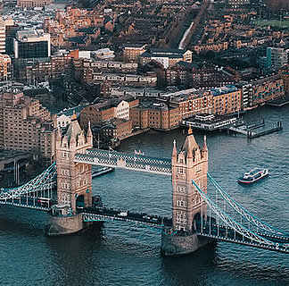 Tower Bridge from above